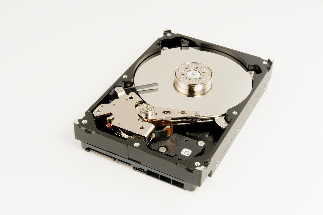 Internal components of a mechanical hard drive